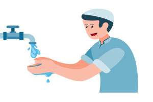 Sebatas Mana Wajah Wajah Wajib Dibasuh Ketika Wudlu?