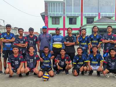 Kembali Peroleh Kemenangan, Pondok Induk Raih Juara 1 Lomba Volly Humapon 2023